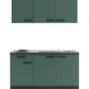 OPTIFIT Verona405 Miniküche 150 cm Steingrün