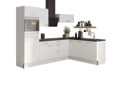 Optifit Winkelküche Optikoncept Rurik ohne E-Geräte 270 cm Weiß