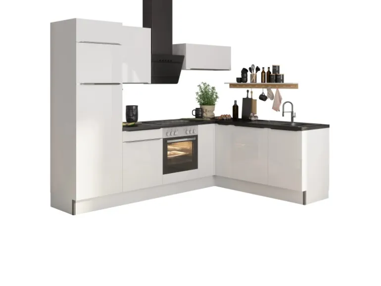 Optifit Winkelküche Optikoncept Arvid 270 cm Weiß