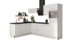 Optifit Winkelküche Optikoncept Rurik ohne E-Geräte 270 cm Weiß