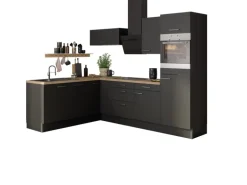Optifit Winkelküche Optikoncept Ingvar 270 cm Anthrazit