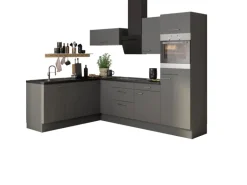 Optifit Winkelküche Optikoncept Mats 270 cm Basaltgrau