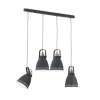 Orion Leuchten Hängeleuchte Theke 72 cm x 17 cm Schwarz 4 x E27