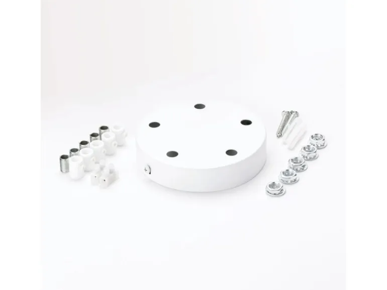 Orion Lightstyle Deckenbaldachin 5 Auslässe Weiß Ø 120 mm