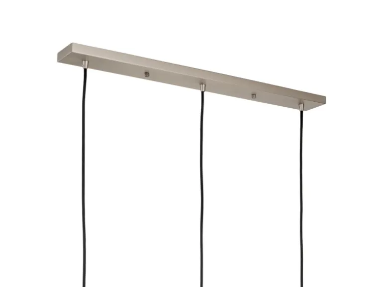 Orion Lightstyle Deckenbaldachin 3 Auslässe Silber 70 cm x 8 cm