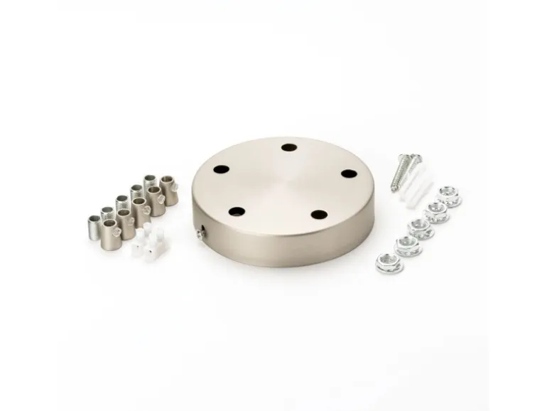 Orion Lightstyle Deckenbaldachin 5 Auslässe Silber Ø 120 mm