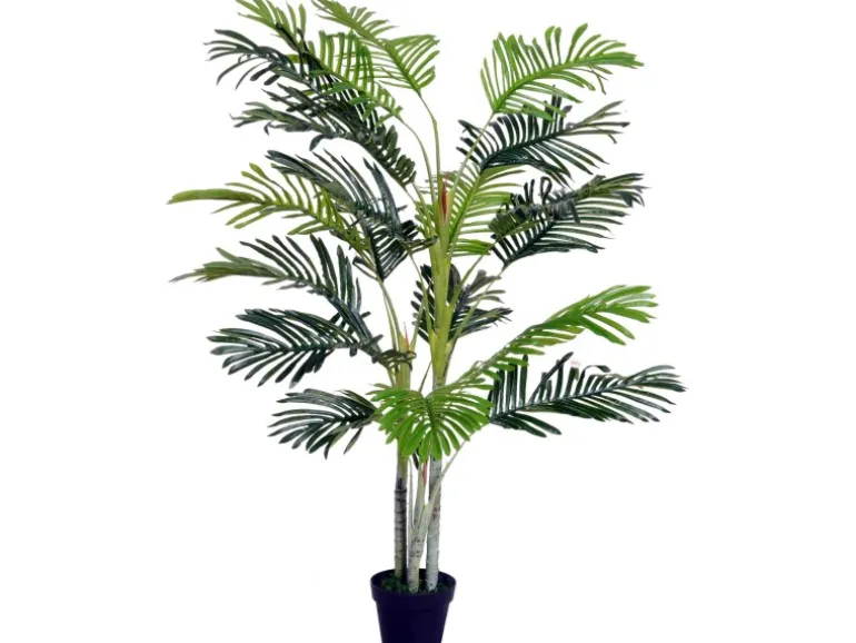 Outsunny Künstliche Palme 150cm mit Pflanztopf