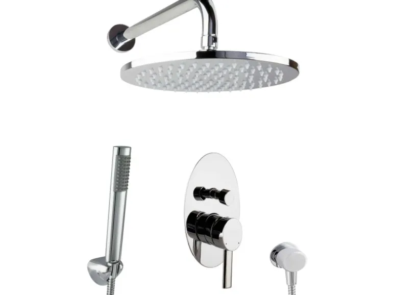 PaulGurkes Dusch Komplett Set Unterputz Regendusche oval Luxus Brauseset