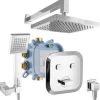 PaulGurkes Duschsystem Unterputz Select Armatur Set Regendusche