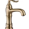 PaulGurkes Nostalgie Waschtischarmatur Wasserhahn Bronze Retro Mischbatterie