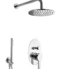 PaulGurkes Regendusche Komplett Set Unterputz Regenwalddusche 20cm