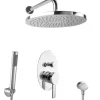 PaulGurkes Regendusche Unterputz Dusch Set oval Komplett