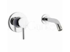 PaulGurkes Unterputz 2 Loch Waschtischarmatur rund Waschtischbatterie