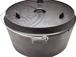 Petromax Dutch Oven FT18 Schwarz mit Standfüßen ca. 17,3 l