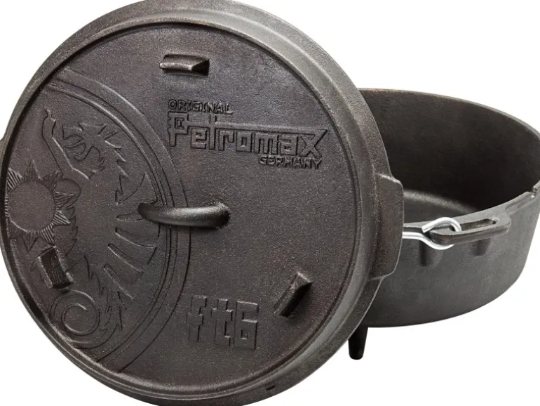 Petromax Dutch Oven FT6 Schwarz mit Standfüßen 5,5 l