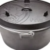 Petromax Dutch Oven FT18-T Schwarz mit planem Boden ca. 17,3 l