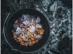 Petromax Dutch Oven Set FT9-T-Scrub Schwarz mit planem Boden 7,5 l Ø 23,9 cm