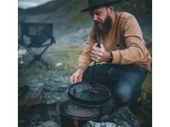 Petromax Dutch Oven Set FT9-Scrub Schwarz mit Standfüßen 7,5 l Ø 23,9 cm