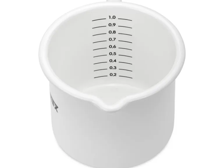 Petromax Emaille Milchtopf Weiß 1 L