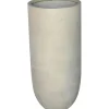 Pflanzgefäß Poroso 35,5 cm x 35,5 cm x 69 cm Grau