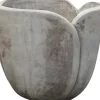 Pflanzgefäß Tulpenform Terrakotta Ø 33 cm Braun