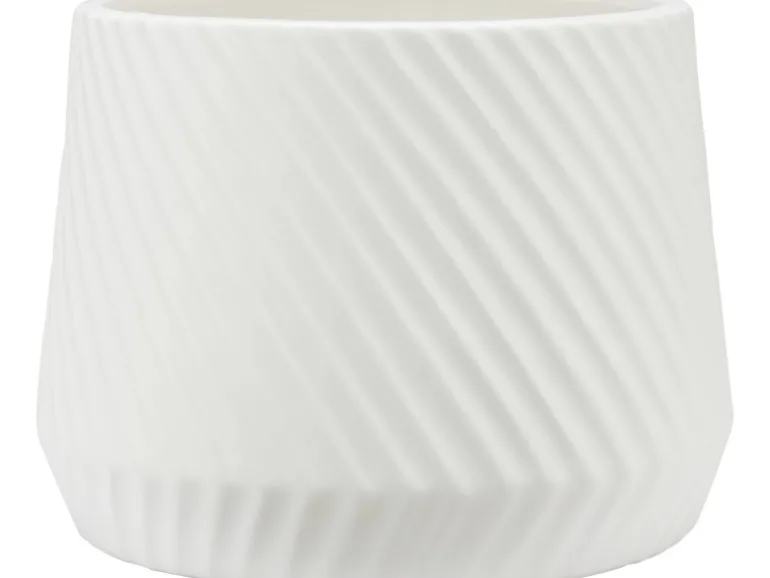 Pflanztopf Ø 23 cm Weiß Dolomit