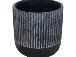 Pflanztopf Beton Ø 20 cm x 18 cm Schwarz