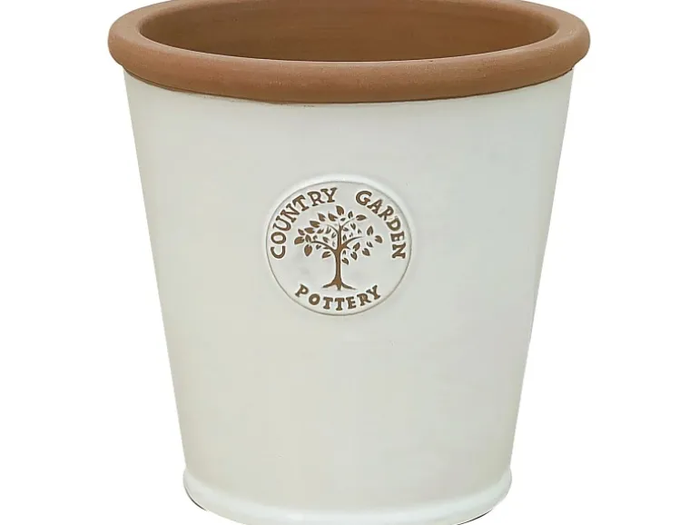 Pflanztopf Country Garden Pottery Keramik Creme 38 cm x 38 cm x 35 cm