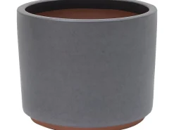 Pflanztopf Keramik Anthrazitschwarz 32 cm x 32 cm x 26 cm