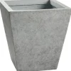 Pflanztopf La Rochelle 30 cm x 27 cm x 27 cm Dunkelgrau