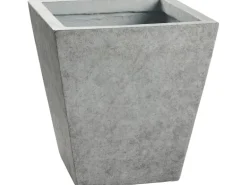 Pflanztopf La Rochelle 30 cm x 27 cm x 27 cm Dunkelgrau