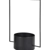 Pflanztopf mit Halter Rund Schwarz 49 cm x 20 cm x 34 cm