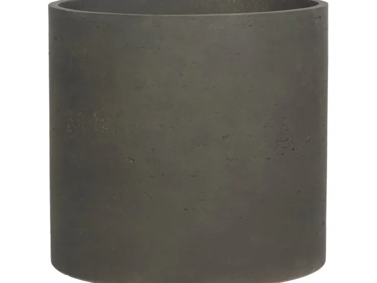 Pflanztopf Zylinder Ø 39,5 cm x 39,5 cm Schwarz