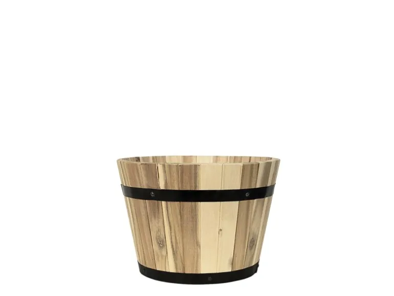 Pflanzwerk® Pflanzkübel Cup - Akazien Holz - Ø 55 cm x Höhe 38 cm