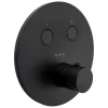 pianura Thermostat Unterputz für 2 Verbraucher Stella Smart Push in Schwarz Matt