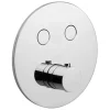 pianura Thermostat Unterputz für 2 Verbraucher Stella Smart Push in Chrom