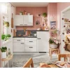 pino Küchenzeile 180 cm Beton Weißgrau Anschlag rechts 1 Geräteschrank