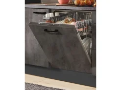pino Küchenzeile 250 cm Beton Grafitgrau Anschlag rechts 1 Geräteschrank