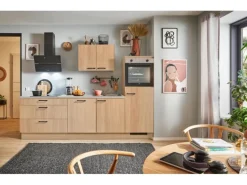 pino Küchenzeile 270 cm Eiche Aviva Anschlag rechts 1 Geräteschrank