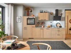 pino Küchenzeile 290 cm Eiche Aviva Anschlag links 1 Geräte-. 1 Seitenschrank