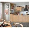 pino Küchenzeile 270 cm Eiche Aviva Anschlag links 1 Geräteschrank
