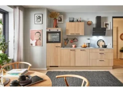 pino Küchenzeile 280 cm Eiche Aviva Anschlag links 1 Geräteschrank
