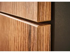 pino Küchenzeile 260 cm Evoke Eiche Anschlag links 1 Geräteschrank Grafit
