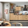 pino Küchenzeile 250 cm Evoke Eiche Anschlag links 1 Geräteschrank