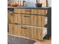 pino Küchenzeile 270 cm Evoke Eiche Anschlag links 1 Geräteschrank