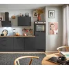 pino Küchenzeile 270 cm Grafit Anschlag rechts 1 Geräteschrank
