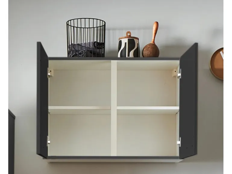 pino Küchenzeile 270 cm Grafit Anschlag rechts 1 Geräteschrank
