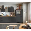 pino Küchenzeile 300 cm Grafit Anschlag rechts 1 Geräte-. 1 Seitenschrank