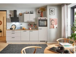 pino Küchenzeile 270 cm Kaschmirgrau Anschlag rechts 1 Geräteschrank