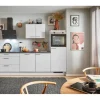 pino Küchenzeile 250 cm Lichtgrau Anschlag rechts 1 Geräteschrank